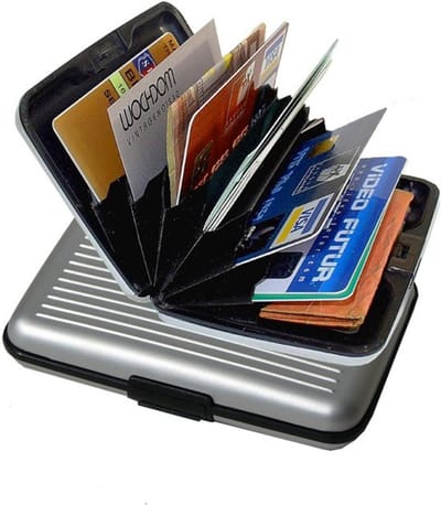 Aluminium Kaarthouder I Pasjeshouder I Aluminium Wallet I Portemonnee I Pashouder I Zilver