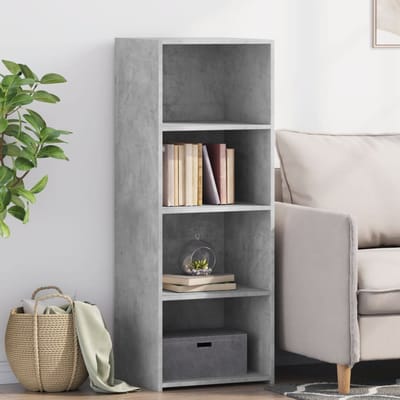 vidaXL - Hoge - kast - 45x41x124 - cm - bewerkt - hout - betongrijs