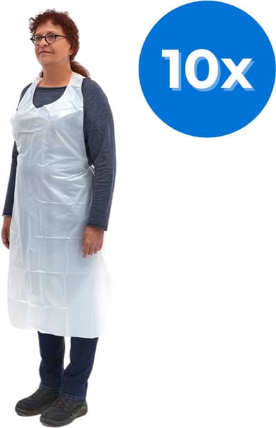 Romed pe schorten wit per 1000 (80x125cm) - Set van 10 zakjes Romed
