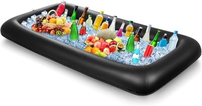 Opblaasbare Bekerhouder, Opblaasbaar Zwembad Speelgoed, Zwembad Barbalie, Opblaasbare Grote Zwembadbar, Drijvende Opblaasbare Flessenhouder, Zomer Zwembadfeest, Strandfeest
