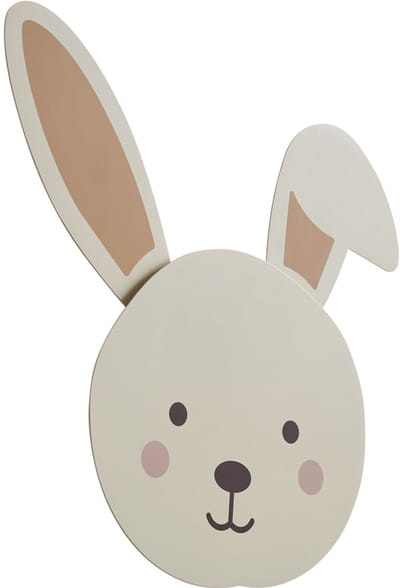 QAZQA animal faces - Voor kinderen Dimbare LED Wandlamp met Dimmer voor binnen - 1 lichts - L 33.7 cm - Beige - Kinderkamer