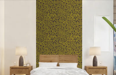 Behang - Fotobehang Krul - Art nouveau - Patronen - Breedte 120 cm x hoogte 240 cm