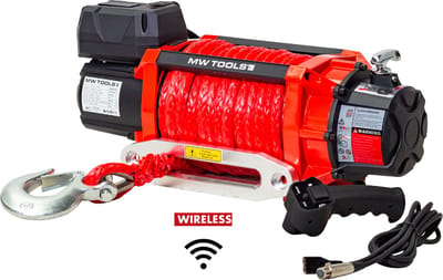 Lier 12V 8164 kg 22m synthetische kabel draadloze afstandsbediening MW Tools SEL820012SR