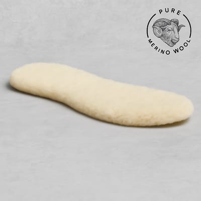 Merino Wollen Inlegzolen – Warme Schapenvacht Zolen met leren onderzool voor Schoenen & Laarzen – Ademend, Natuurlijk & Zacht – Comfortabele Winterzolen voor Heren & Dames ,maat 37