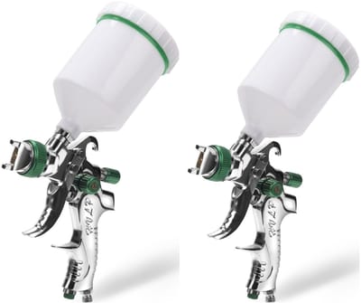 2 x Spuitpistool HVLP 1.4/1.7/2.0mm nozzle