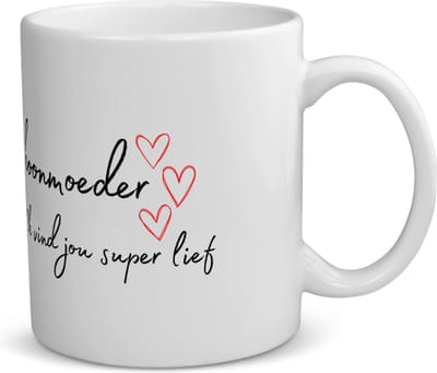 Akyol - schoonmoeder ik vind jou super lief koffiemok - theemok - Mama - de liefste schoonmoeder - moeder cadeautjes - moederdag - verjaardag - geschenk - kado - 350 ML inhoud