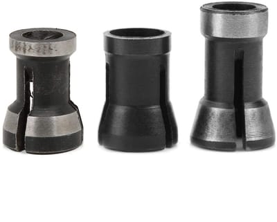 Solidchoice - Dailygoody - Houtbewerking Freesfrees - 3-delige Set - 6 mm - 6.35 mm - 8 mm Adapter - Precisie - Knutselen - Houtbewerking - Gereedschap