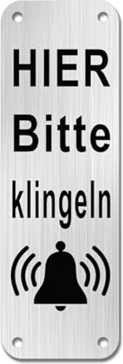 Rinkelen Bord Aluminium Zelfklevend Klein 5x15cm Verticaal