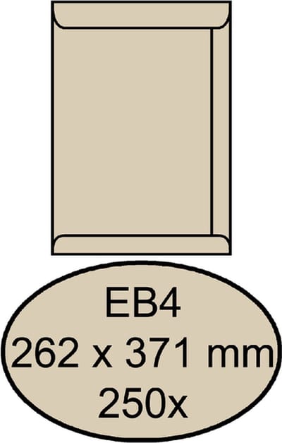 Envelop quantore akte eb4 262x371 120gr cremekraft