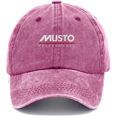 Musto Performance Custom Vintage Gewassen Katoenen Baseballpet Uniseks Retro Zachte Top Verstelbare Snapback Hoed Voor Buitensporten pink