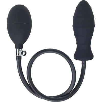 Levelz - Geribbelde Opblaasbare Siliconen Anaal Plug