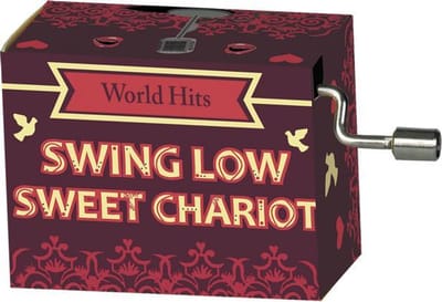 Muziekdoosje wereldhits met melodie van Swing low sweet Chariot