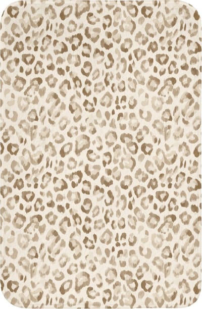 WC mat 40x60 cm - Antislip - Luipaard - Klassiek - Beige - Toiletmat - Vloermat - Douchemat - Toilet tapijt - Toiletmatten
