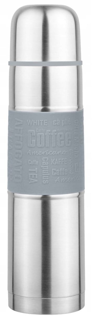 Conway Living - Dubbelwandige Thermosfles / Thermoskan - RVS 18/8 - 500 ml - Grijs