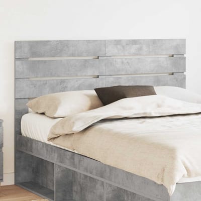 vidaXL Hoofdbord Beton Grijs Bewerkt hout