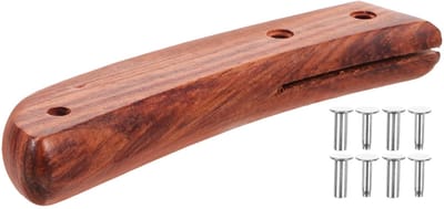 Dailygoods- Koksmes Vervanging Houten Handvat - Keukengreep - Duurzaam - Comfortabel - Eenvoudig te Vervangen - Handig in Gebruik - Snijmes