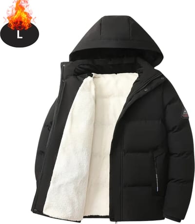 Livano Winterjas - Parka - Heren - Winter - Jas - Volwassen - Stijlvol - Zwart - L