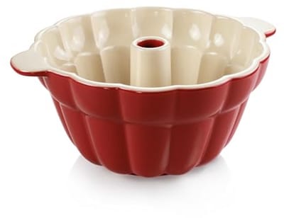 Bakvorm donut - Keramische vorm - Zelf bakken - Geschikt voor alle warmtebronnen - 285 cm - Rood