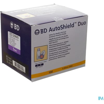 Bd Pen Naald Autoshield 30G 5mm 329605 100 Canule