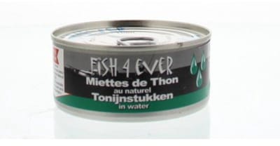 Fish 4 Ever Tonijnstukken in water 160 Gram