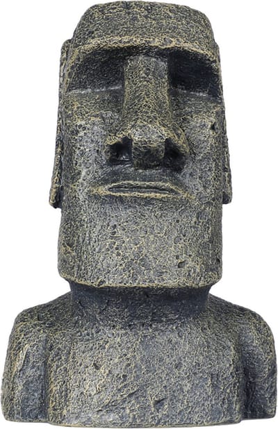 Aqua Della Moai Beeld - Aquarium - Ornament - 11x9x17 cm