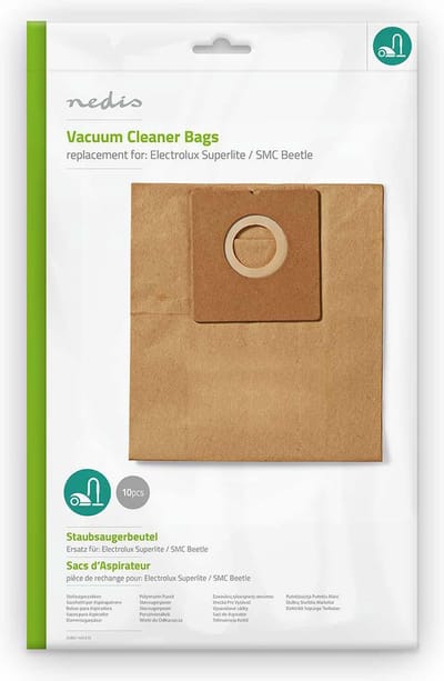 Nedis Stofzuigerzak - 10 Stuks - Papier - Meest verkocht voor: Electrolux - Bruin