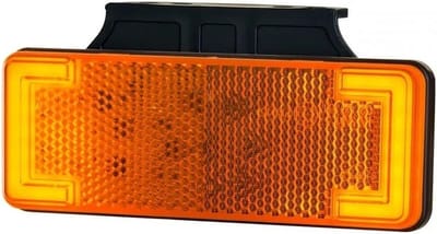 Reflectorlamp met knipperlicht Oranje 113x44 mm LED op houder