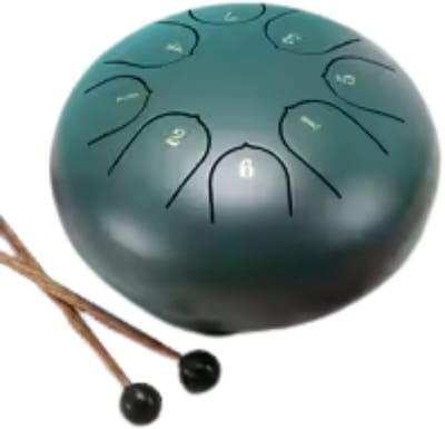 Livano Handpan - Tongue Drum - Steel - Regen - Klankschaal - Groen