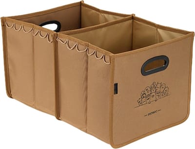 Camping Container - Vouwdoos Boodschappen - Kampeerkeuken Organiseren - Snelle Uitklapfunctie - 47 cm - Kaki