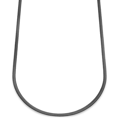 Essentials | 4 mm Gunmetal Zwarte Ketting met Visgraatschakels