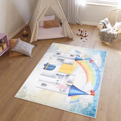 Tapiso Emma Vloerkleed Kinderkamer Babykamer Kleed Meisje Speelmat- 80x150