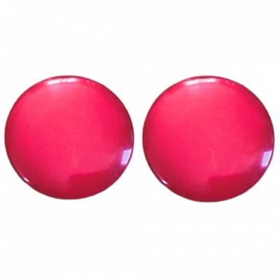 Clip oorbellen donker roze 2.5 cm