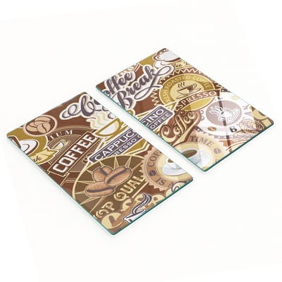 Multifunctionele decoratieve glazen snijplanken voor in de keuken of café, 2x30x52 cm