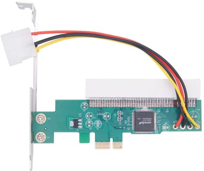 Allecto - naar PCI Converter - PCI Slotted Expansion Cards - Plug and Play - 4-pins Power Connection - 2.5Gbps Gegevensoverdracht - Geschikt v...