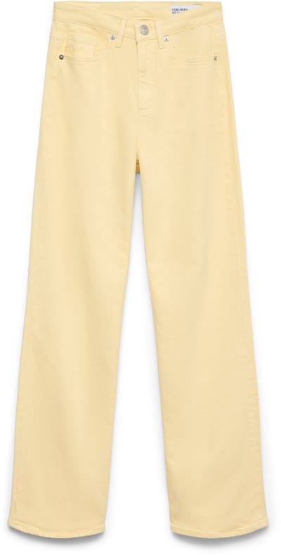Vero Moda Vmtessa Hr Wide Jeans Mellow Yellow L32 | Geel | Maat: 28