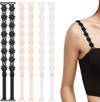 Solidchoice- Beha-bandjes 3 Paar - Vervangende Bandjes - Afneembare Schouderbandjes - Verstelbare Lingeriebandjes - Elastisch - Polyester Vezel - Ondergoedbandjes