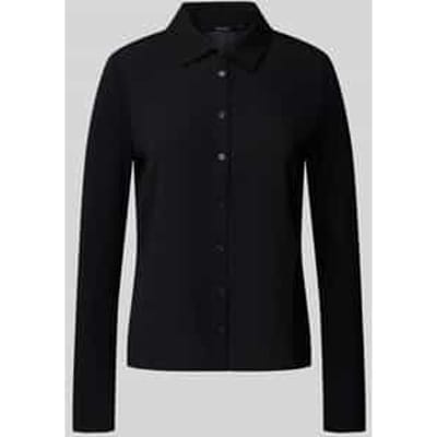 Slim fit overhemdblouse van een mix van viscose en elastaan, model 'Kirsty'