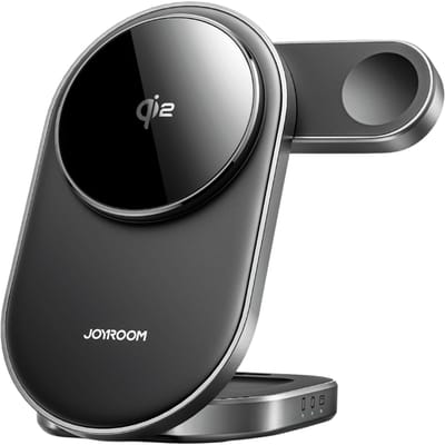 Joyroom Premium 3 in 1 Compact Wireless Charging Station Zwart