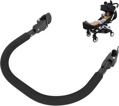 Kinderwagen Armsteun - Bumper Bar - Dagelijks Gebruik - Snelle Installatie - 40 cm Lengte - Zwart