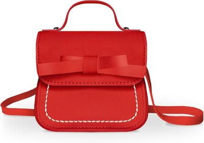 Schoudertas voor Meisjes met Strik – Mini Flap Handtas voor Kinderen van 2-5 Jaar – Rood, Ideaal voor Peuters, Handtas en Schoudertas