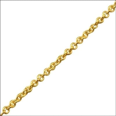 Aramat Jewels | Halskettingen | Anker Ketting met Goudkleurige Afwerking – Staal Bicolor Schakelketting | | | |2mm | Zilver | Volwassenen | Verkleurd niet