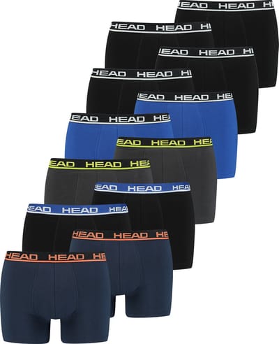 BOXERS Set van 12 stuks Head Basic Boxerbroek voor heren, shorts, ondergoed, ondergoed