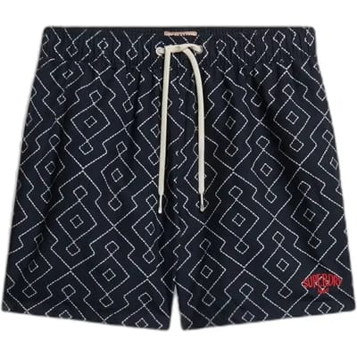 Superdry - Premium Bedrukte 15-inch Zwemshort - Heren - Zwembroeken