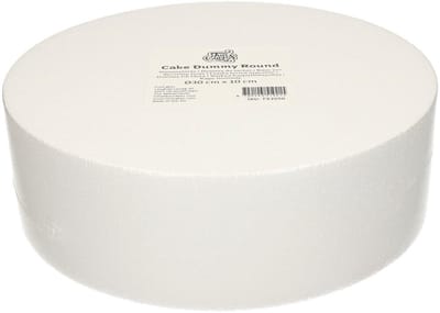 FunCakes Taart Dummy - Piepschuim Blok - Rond - Ø30 cm x 10 cm