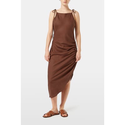 Scotch & Soda Linen Viscose Printed Mini Dress Cold Brew Taglia: 34 | Abiti Midi Outlet | Donna | Bianco