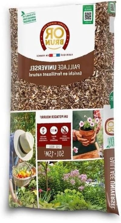 Universele Mulch - Bodemverbeteraar - Tuinonderhoud - Natuurlijke Bodembedekker - 50 Liter - Bruin