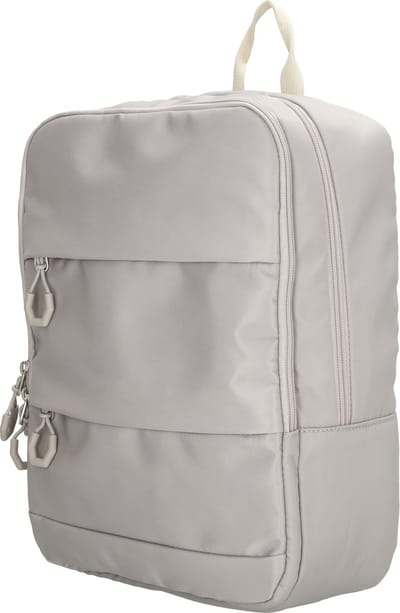 Beagles Originals Chiba Rugzak - Tablet Vak - Underseat - Geschikt voor Transavia Ryanair KLM Handbagage - Soft Feel Rugtas - Trendy - Lichtgrijs