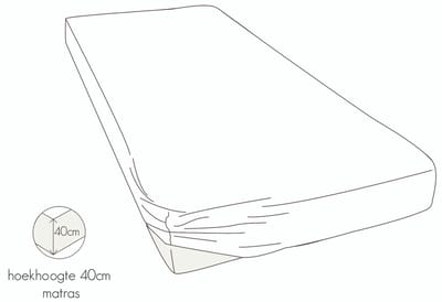 Kayori Sota Hoeslaken Premium Tencel - 140-160x200-220cm - Matrasdikte 35 cm - Verkoelend - Wit