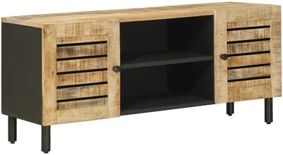 vidaXL - Opbergkasten - Naturel - 105 - x - 33 - x - 46 - cm - Massief - Mango - Hout