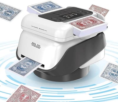 Automatische kaartschudder en kaartverdeler voor poker, UNO en Texas Hold'em
